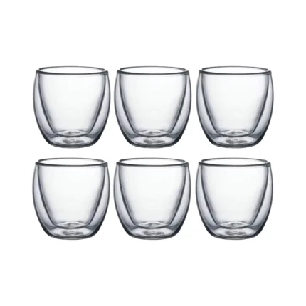 Copos de Vidro Parede Dupla Térmico | Borossilicato | Café, Chá e Drinks